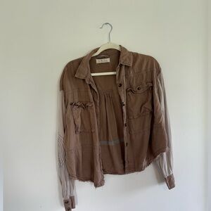 Free People Cargo Pocket Top Small